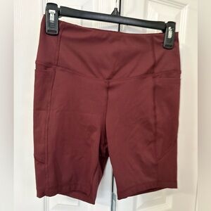 Athletic Works Women's Maroon Athletic Shorts
